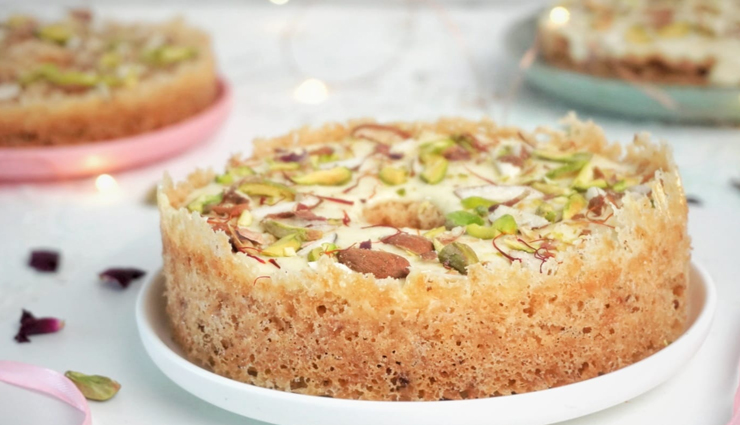 Diwali 2021 : घर पर ही बनाए राजस्थान का स्पेशल रबड़ी घेवर, मेहमानों का मुंह कराएं मीठा #Recipe rabri ghevar recipe,recipe,recipe in hindi,diwali special recipe