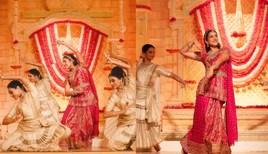 गणपति उत्सव में राधिका मर्चेंट का खास अंदाज, Kanjeevaram आउटफिट में किया भरतनाट्यम