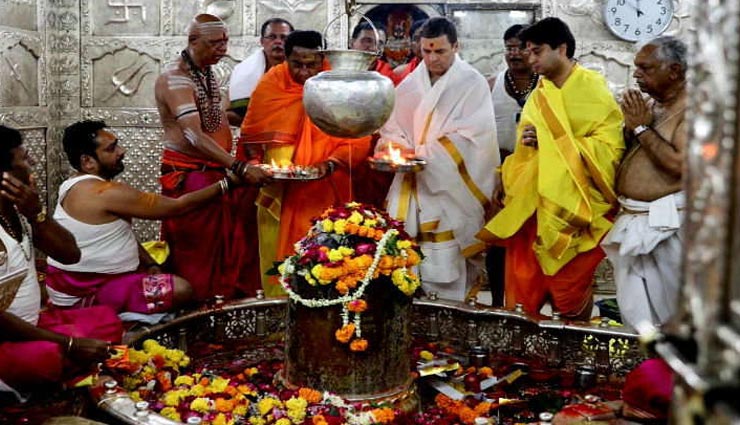 महाकाल की शरण में राहुल गांधी, की पूजा-अर्चना, तस्वीरे