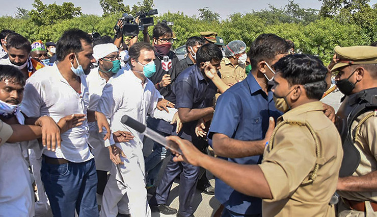 राहुल गांधी आज फिर हाथरस के लिए होंगे रवाना, पुलिस फिर रोकेगी