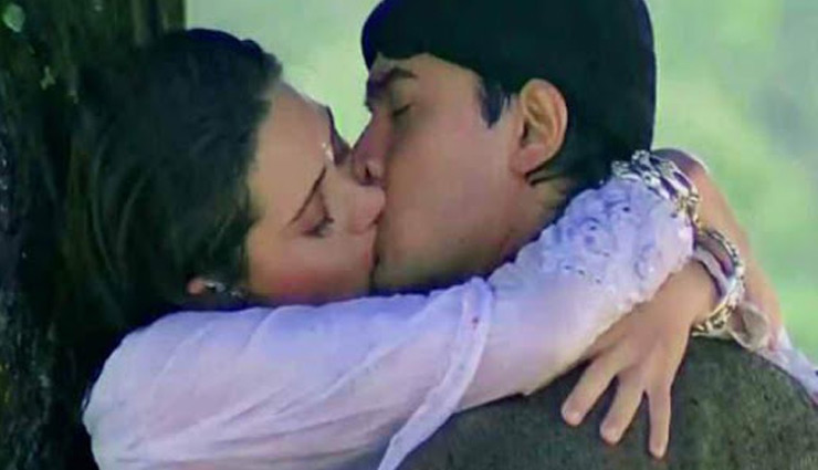 krishma kapoor,aamir khan,film raja hindustani,krishma kapoor aamir khan  intimate scene,raja hindustani kissing scene,bollywood news,entertainmnet