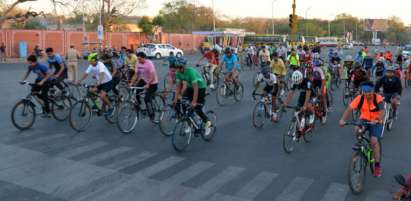 rajasthan festival 2018,cycle marathon rally,rajasthan news
