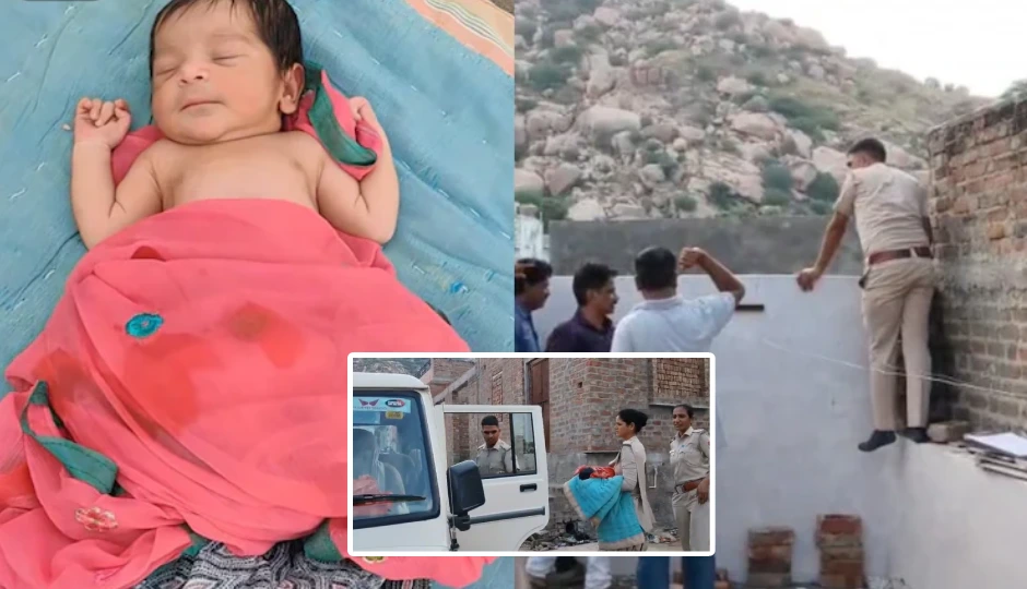 राजस्थान: जालोर में लावारिस हालत में पाई गई नवजात बच्ची, जन्‍म के आधे घंटे बाद ही छत की बाउंड्री पर छोड़ा, ऐसे बची जान