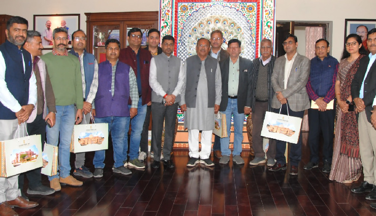 सोलहवीं राजस्‍थान विधान सभा के तृतीय सत्र के लिए पत्रकार मंत्रणा समिति की बैठक