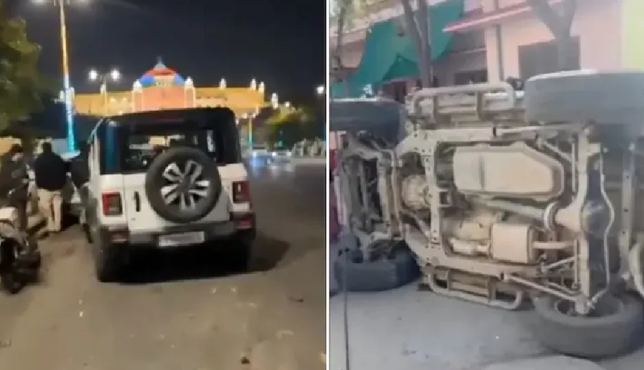 राजस्थान में थार का कहर: विधानसभा और झुंझुनूं में दो अलग-अलग हादसे, कई गाड़ियां क्षतिग्रस्त