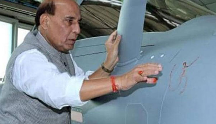 defence minister rajnath singh,rafale,shastra pooja,rahul gandhi,rafale news in hindi,news,news in hindi