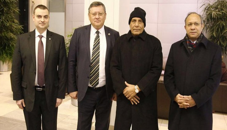 Rajnath Singh arrives in Moscow to boost Defence cooperation with Russia