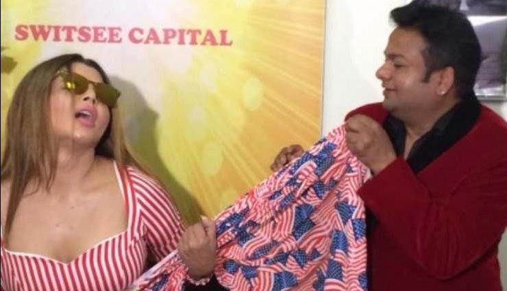 OMG!! मीडिया के सामने दीपक ने खोल दी राखी सावंत की साड़ी, कहा दोनों लाइव सुहागरात मनाएंगे