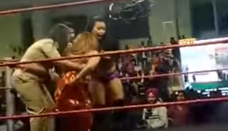 VIDEO-Knocked out Rakhi Sawant lands in hospital after challenging pro wrestler for fight