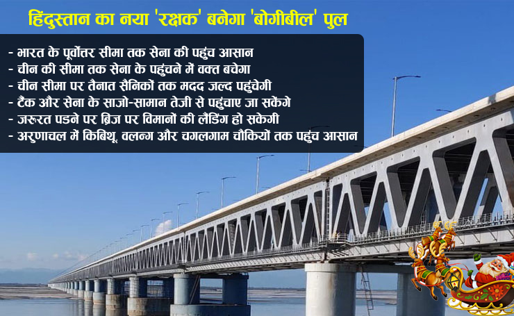 bogibeel bridge,assam,indian army,pm narendra modi ,बोगीबील पुल, डबल डेकर रेल व रोड ब्रिज असम, पीएम मोदी