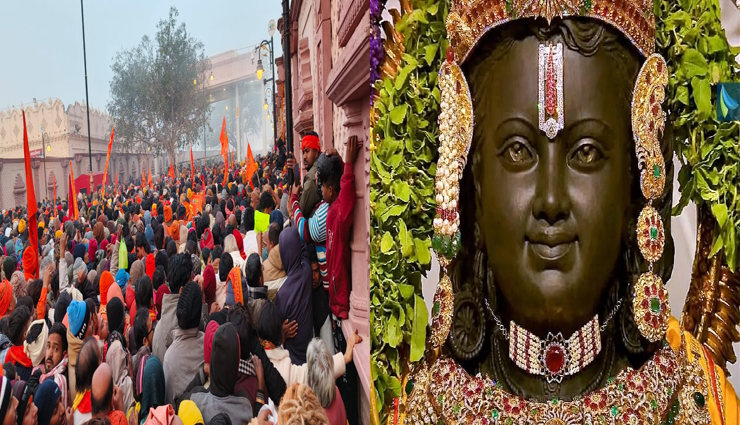 रामलला प्राण प्रतिष्ठा समारोह से अब 18.75 लाख से अधिक भक्तों ने किए दर्शन