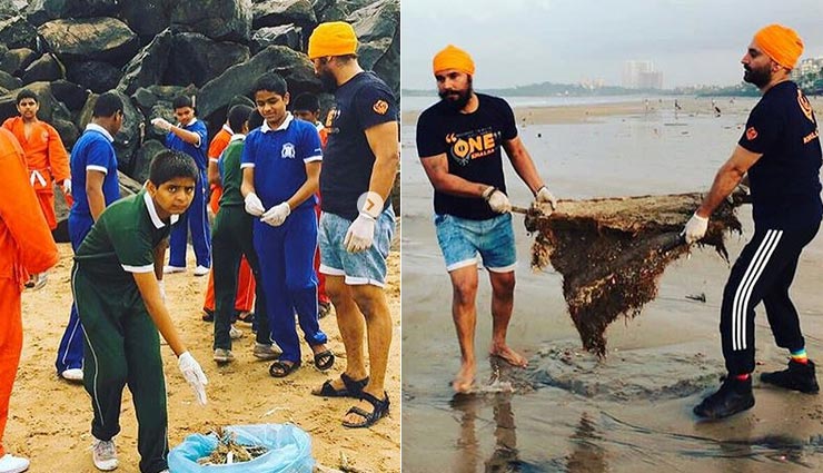 randeep hooda,ngo afraz,juhu beach