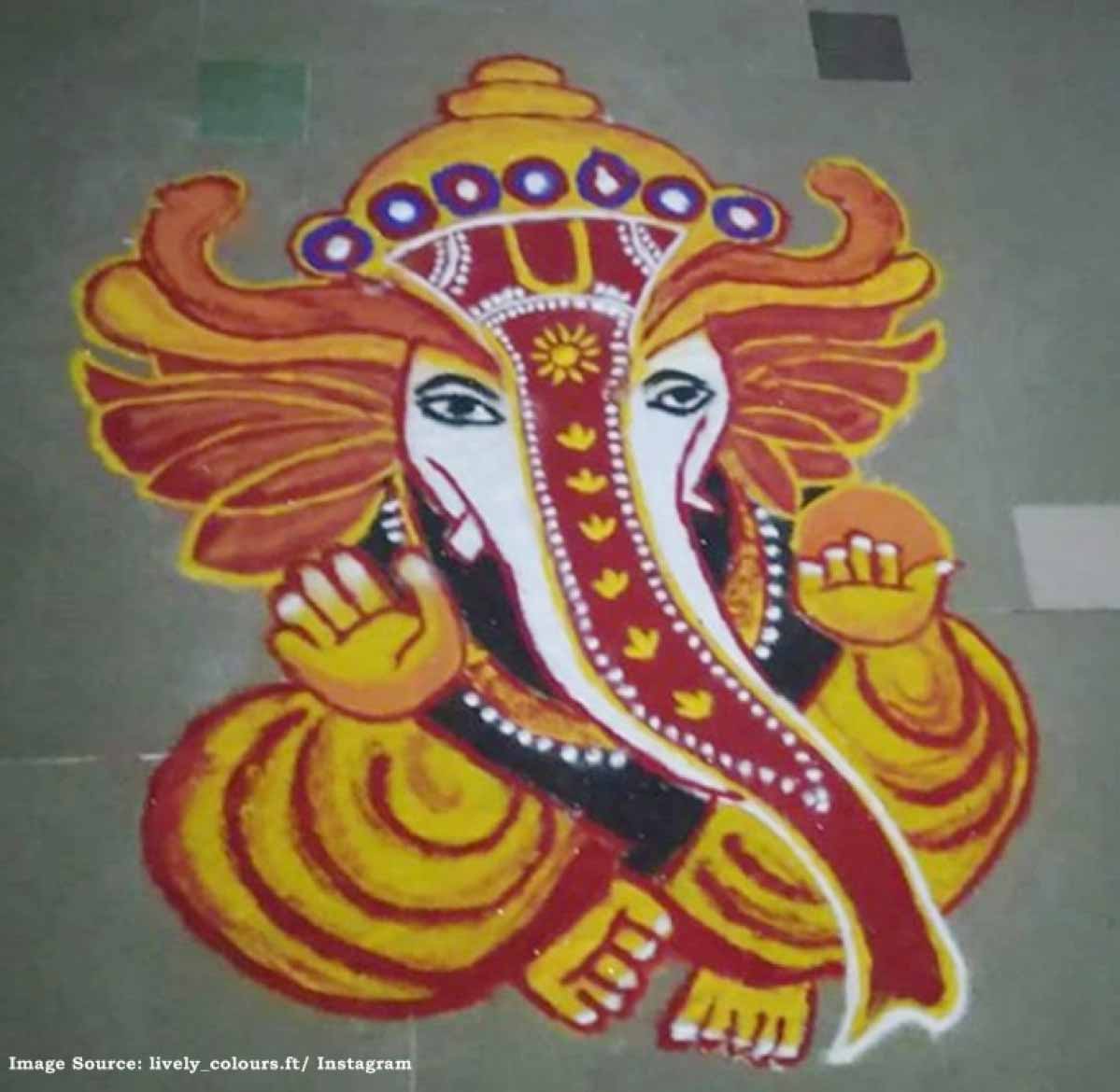 Ganesh Chaturthi 2019- 5 Simple Ganpati rangoli designs to enhance your