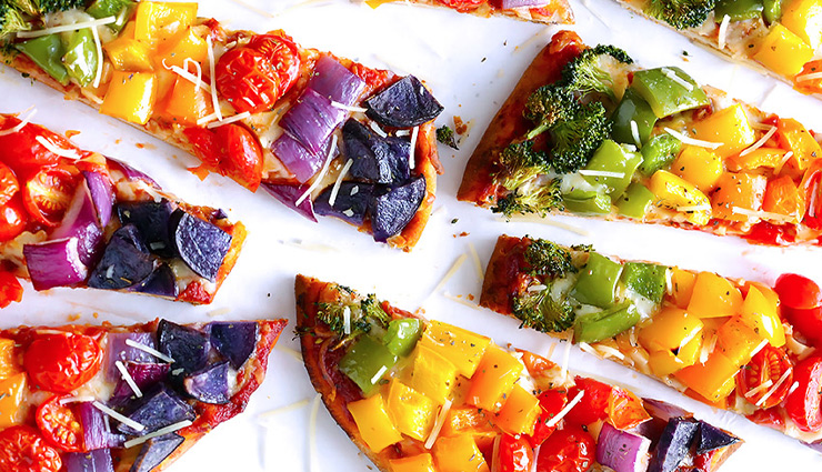 Recipe- Rainbow Veggie Pizza
