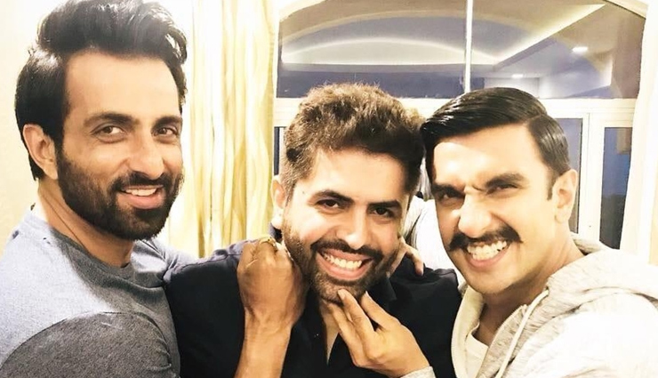 PICS- Ranveer Singh and his villain Sonu Sood enjoy in Hyderabad