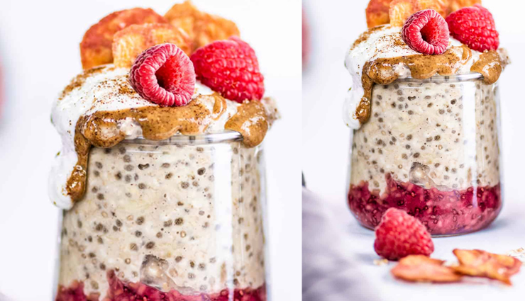 raspberry chia overnight oats,raspberry chia overnight oats recipe,hunger struck,easy recipes,food
