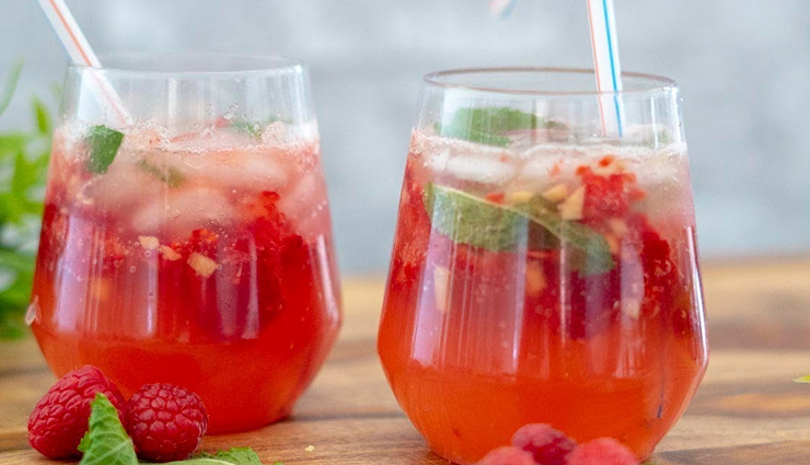summer recipe,raspberry lemonade virgin mojito,mojito recipe,drinks recipe