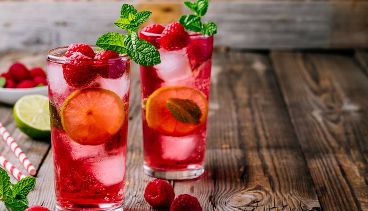 summer recipe,raspberry lemonade virgin mojito,mojito recipe,drinks recipe