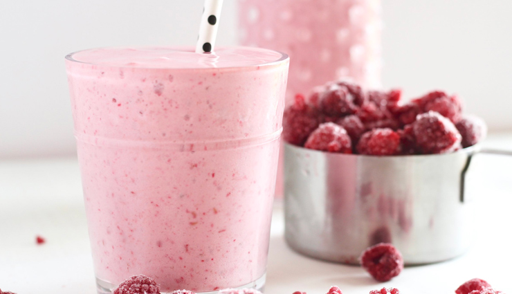 peach raspberry smoothie,hunger struck,food,easy recipe