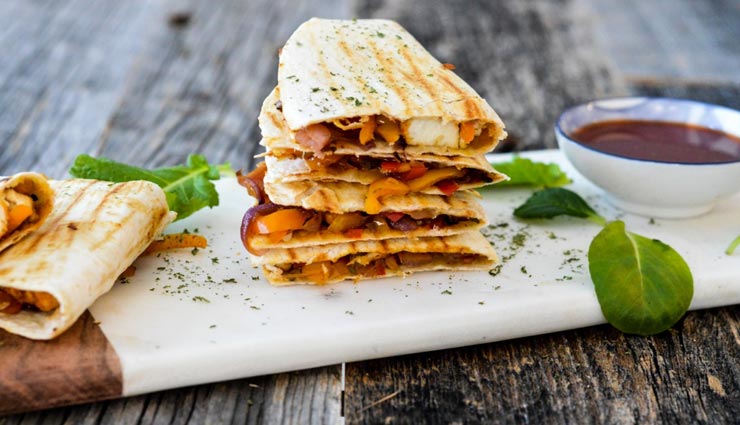 chilli paneer quesadilla recipe,recipe,recipe in hindi,special recipe