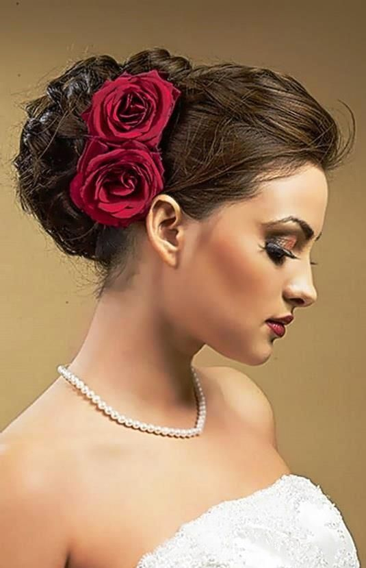 flowers wear in hair,purple orchid,daisy,red rose,marigold flower,lily,peony,camellia flower,magnolia flower,fashion,fashion tips