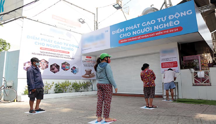 गरीबों की मदद के लिए लगे चावल के एटीएम, लॉकडाउन में होगी मदद