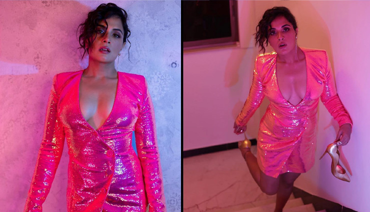  पिंक कलर की डीप नेक ड्रेस में ऋचा चड्ढा ने एक बार फिर बढ़ाया इंटरनेट का पारा, लोगों ने पूछा- 'किसीने देखा तो नहीं'