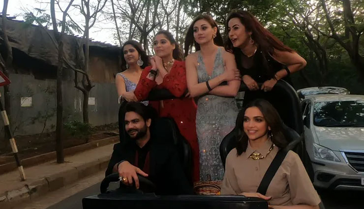 joyride with deepika padukone,big boss 13,big boss 13 contestants ride with deepika,deepika padukone