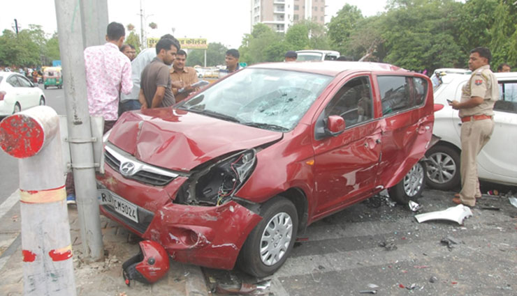 jaipur news,road accident,birla mandir,rajasthan,news,news in hindi