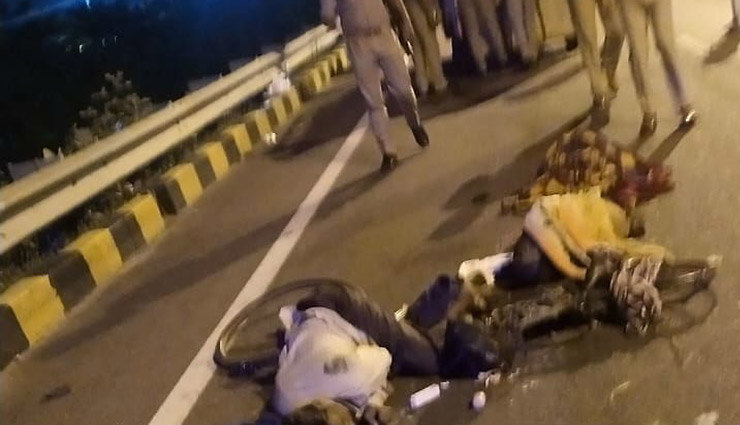 लखनऊ / साइकिल से अपने घर के लिए निकला ये परिवार, अज्ञात वाहन ने मारी टक्कर, पति-पत्नी की मौत, बच्चे घायल 