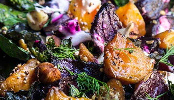 Recipe- Roasted Beet and Kale Salad