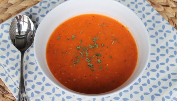 roasted tomato and herb soup recipe,recipe,recipe in hindi,healthy recipe,winter recipe,special recipe ,रोस्टेड टौमेटो एंड हर्ब सूप रेसिपी, रेसिपी, रेसिपी हिंदी में, सूप रेसिपी, हेल्दी रेसिपी, सर्दियों की रेसिपी, स्पेशल रेसिपी 