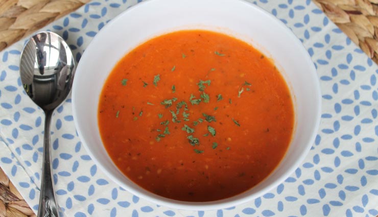 roasted tomato and herb soup recipe,recipe,recipe in hindi,healthy recipe,winter recipe,special recipe