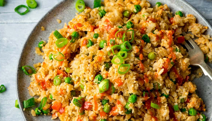 healthy and delicious cauliflower fried rice,food,easy recipe