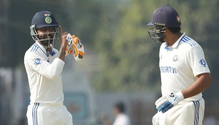 इंग्लैंड के खिलाफ रोहित व जडेजा के शतक, पहले दिन 5 विकेट पर भारत के 326 रन
