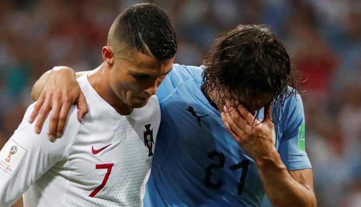 FIFA 2018- Ronaldo Helping Injured Edinson Cavani Won Millions Heart