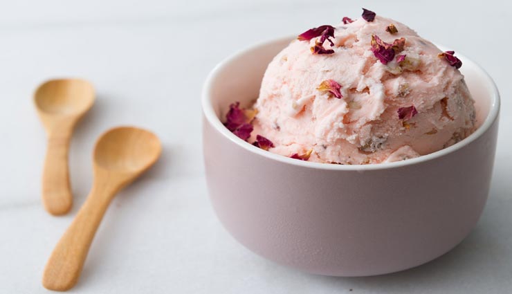 rose almond ice cream recipe,recipe,recipe in hindi,special recipe