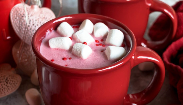 Recipe- Warm and Comforting Raspberry Rose Hot Chocolate