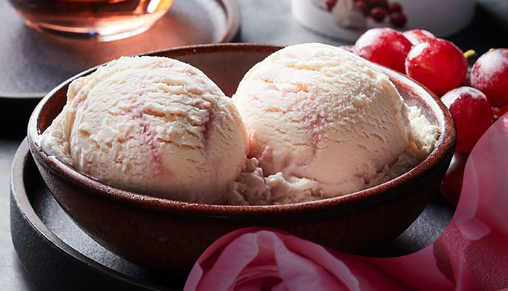 Recipe- Delicious Homemade Rose Ice Cream