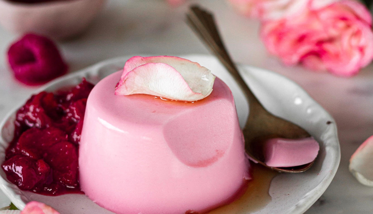 rose panna cotta,rose panna cotta recipe,hunger struck,food,summer recipe