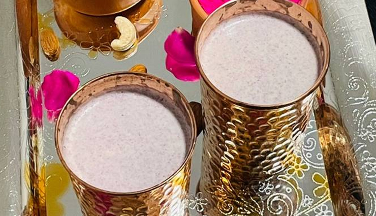 rose thandai,rose thandai summer,rose thandai hot weather,rose thandai healthy drink,rose thandai tasty drink,rose thandai ingredients,rose thandai recipe,rose thandai refreshing,rose thandai guest