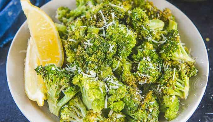 healthy to eat lemon parmesan roasted broccoli,food,easy recipe