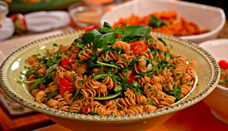 rotini chickpea pasta with arugula,hunger struck,food,easy recipe