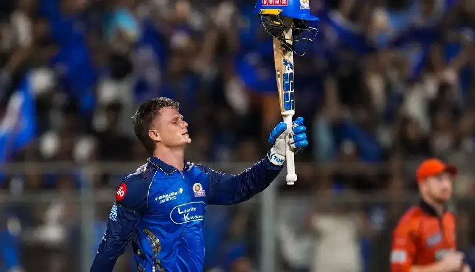 रयान रिकल्टन का तूफानी शतक, 44 गेंदों में सेंचुरी जड़कर बनाया नया इतिहास, जयसूर्या का रिकॉर्ड टूटा