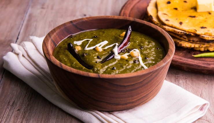 punjabi style sarson ka saag,food,easy recipe