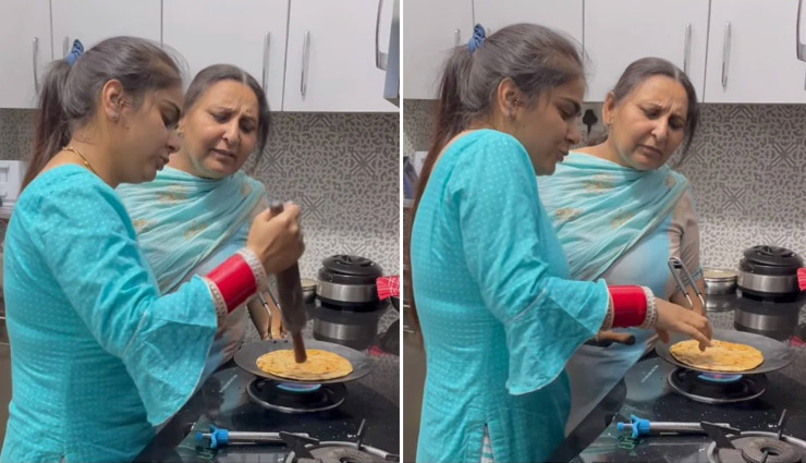 Video: इंजीनियर बहू को रोटी बनाना सिखा रही थी सास, बहू ने कर डाली ऐसी हरकत देख फूट पड़ेगी आपकी हंसी 