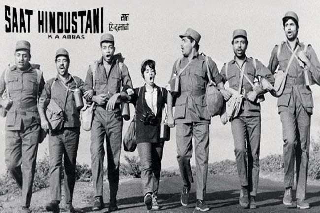 amitabh bachchan,saat hindustani,amitabh bachchan 50 years in bollywood
