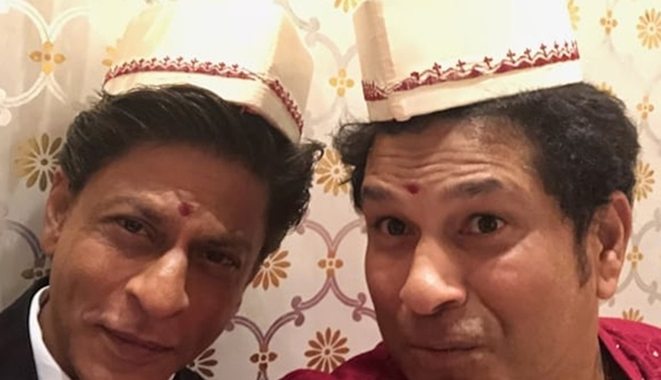 Shah Rukh Khan and Sachin Tendulkar’s selfie beats all the pictures at Akash Ambani’s engagement bash