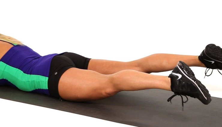 clam series,single-leg hip raise,bent-knee swiss ball reverse hip raise,grasshopper beats,side saddle leg lifts,curtsy lunges,step-ups,effective exercises to reduce saddlebags,Health tips,fitness tips