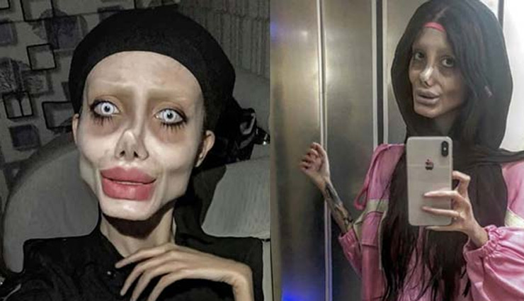 angelina jolie,iranian youtuber,sahar tabar,coronavirus,corona positive,iranian youtuber zombie angelina jolie,coronavirus